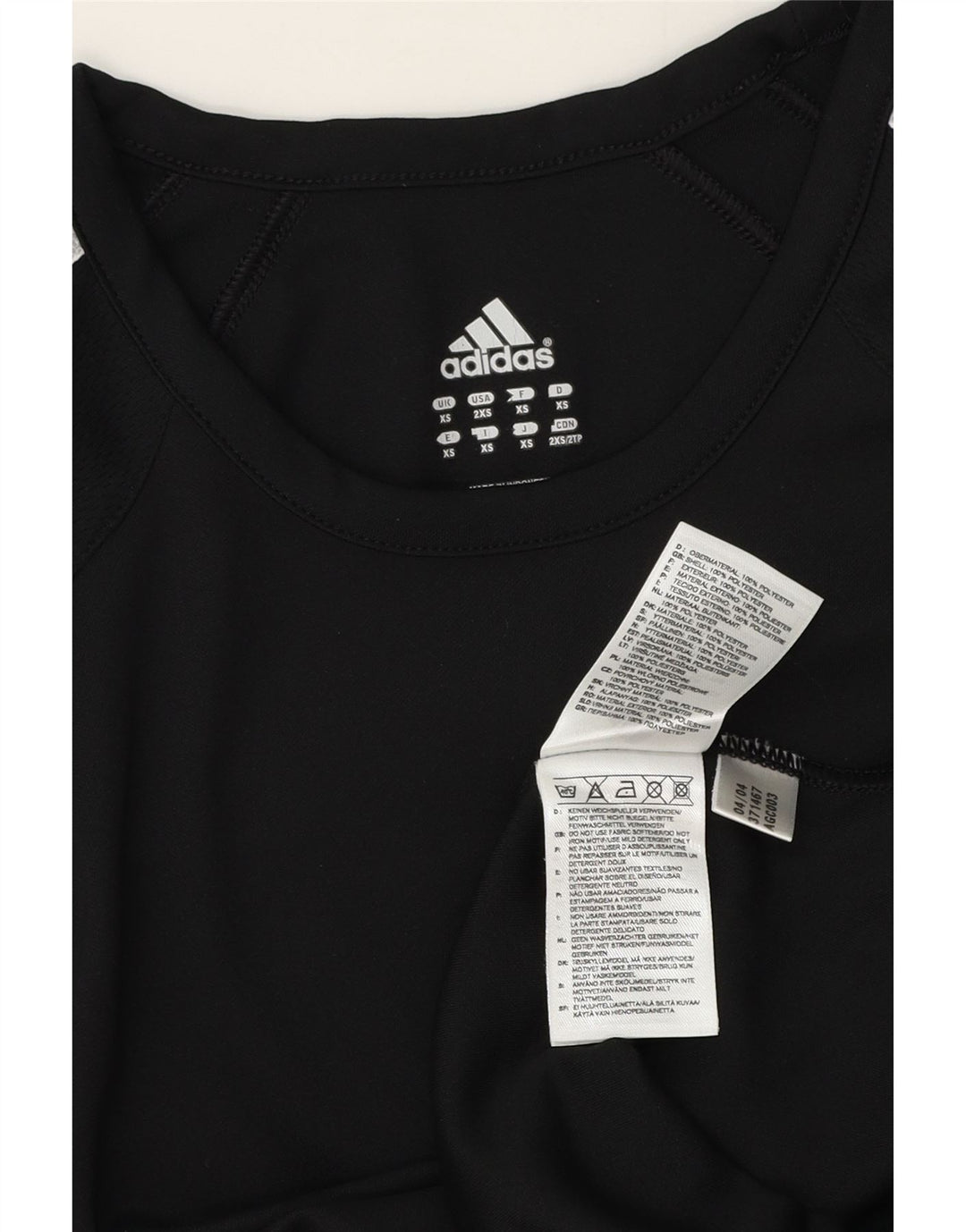 Adidas Ανδρικό μακρυμάνικο XS Μαύρο Πολυεστέρας