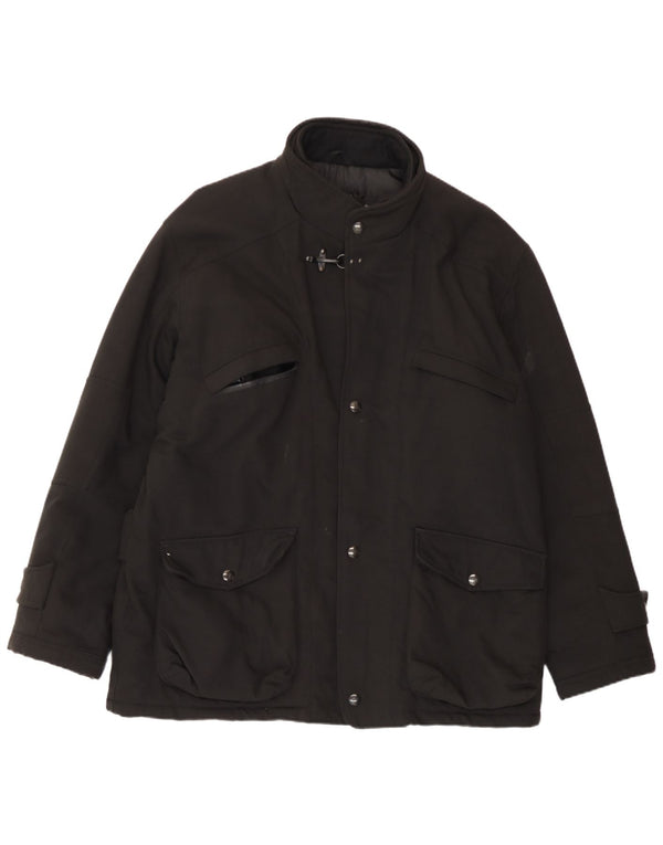 Fay Mens Utility Jacket UK 42 XL Μαύρο