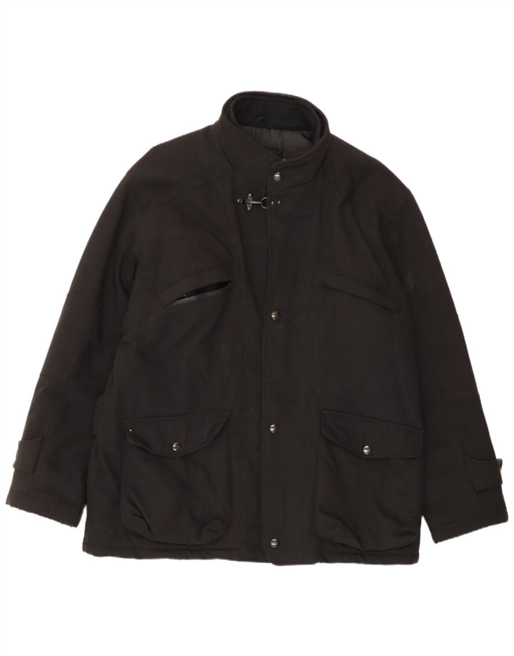 Fay Mens Utility Jacket UK 42 XL Μαύρο