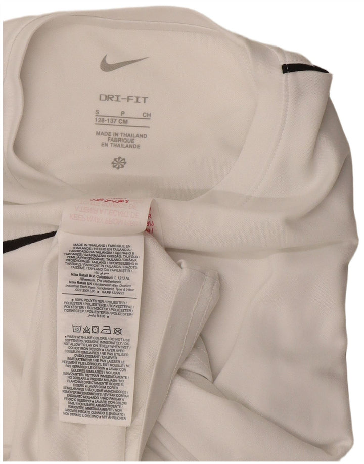 Μπλουζάκι NIKE Boys Dri Fit T-shirt 8-9 ετών μικρό λευκό πολυεστέρα