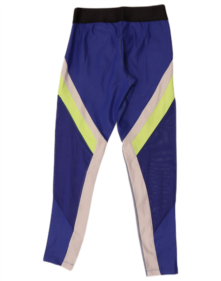 Γυναικεία γραφικά κολάν Puma UK 12 Medium Blue Colourblock