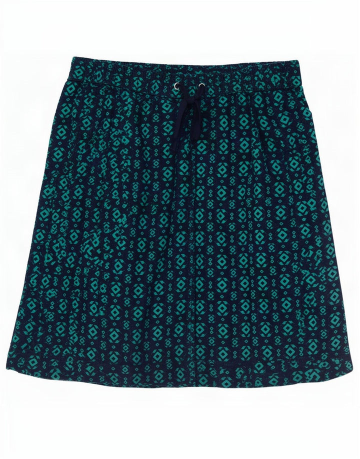 Marks & Spencer Γυναικεία φούστα A-Line UK 12 Medium W30 Navy Blue Geometric