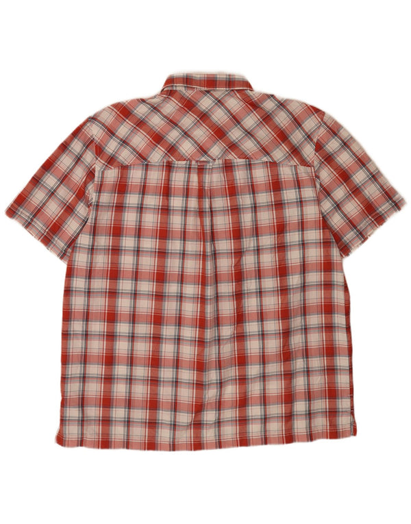 Ανδρικό κοντομάνικο πουκάμισο Rohan XL Red Check Polyamide