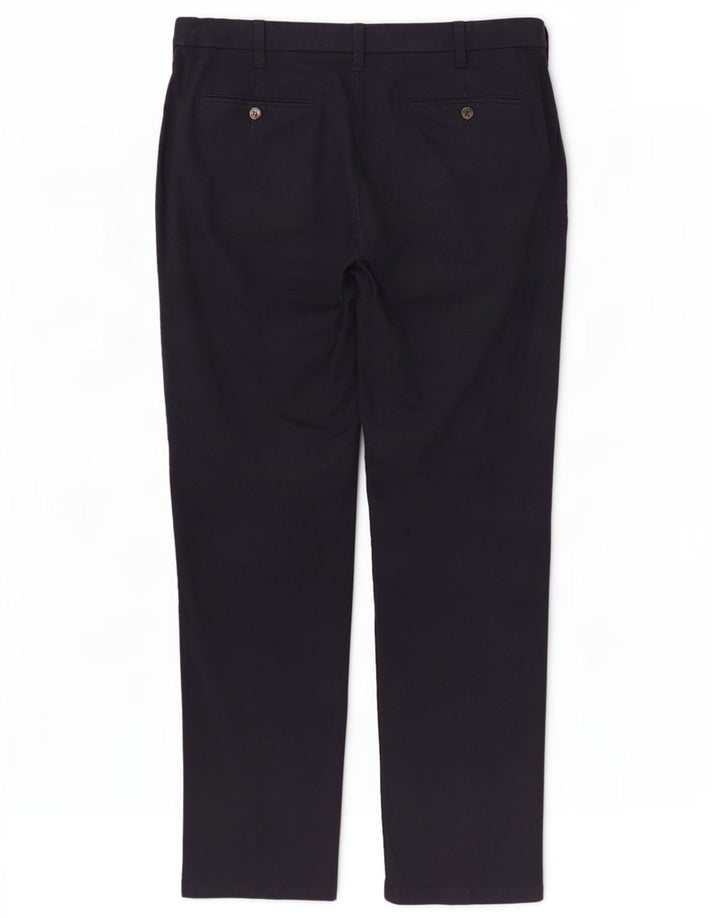 Ανδρικό παντελόνι Chino Marks & Spencer W38 L31 Navy Blue Cotton
