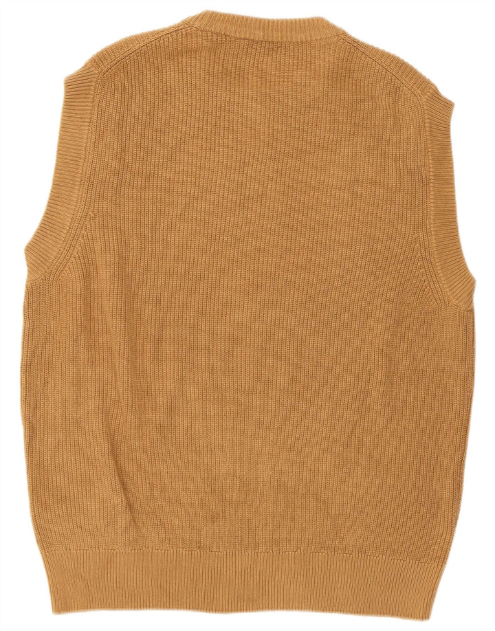 Zara ανδρικό γιλέκο Tank Top Μικρό καφέ βαμβακερό
