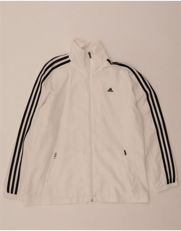 Adidas Γυναικεία φόρμα Climalite Top Jacket UK 16 Large White Polyester