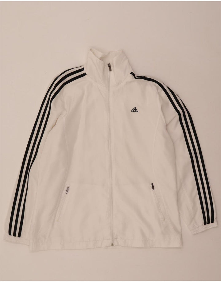 Adidas Γυναικεία φόρμα Climalite Top Jacket UK 16 Large White Polyester