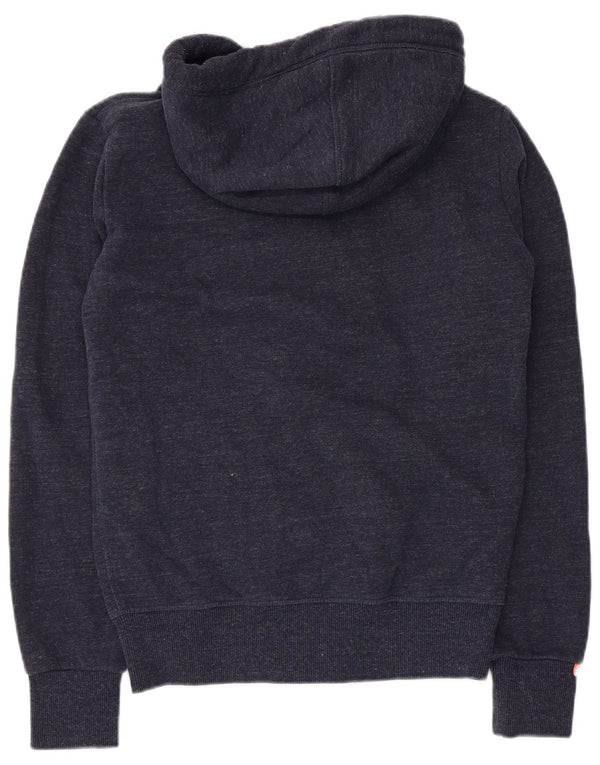 Ανδρικό πουλόβερ με κουκούλα με φερμουάρ Superdry XS Navy Blue Cotton