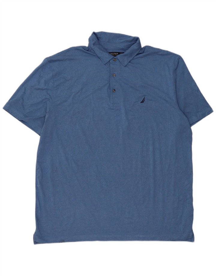 Ανδρικό πουκάμισο πόλο Nautica 2XL μπλε πολυεστέρα