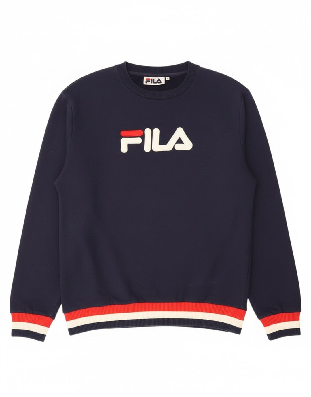 Ανδρικό γραφικό φούτερ Fila Jumper Medium Navy Blue Βαμβακερό