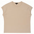 Massimo Dutti Γυναικείο T-Shirt Top UK 14 Medium Beige