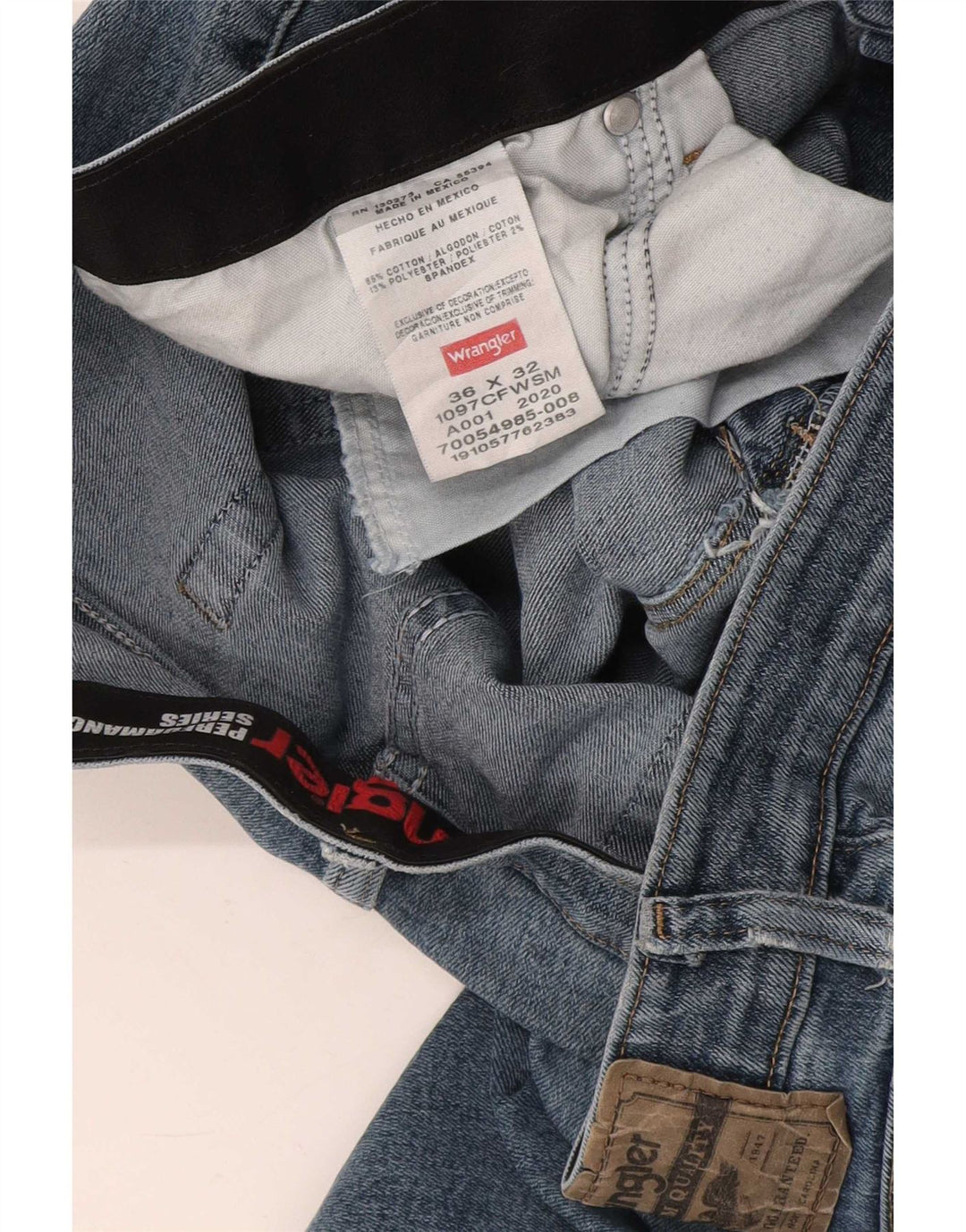 Ανδρικό τζιν Wrangler ίσιο W36 L32 Μπλε βαμβακερό