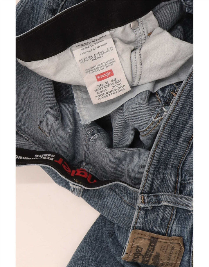 Ανδρικό τζιν Wrangler ίσιο W36 L32 Μπλε βαμβακερό