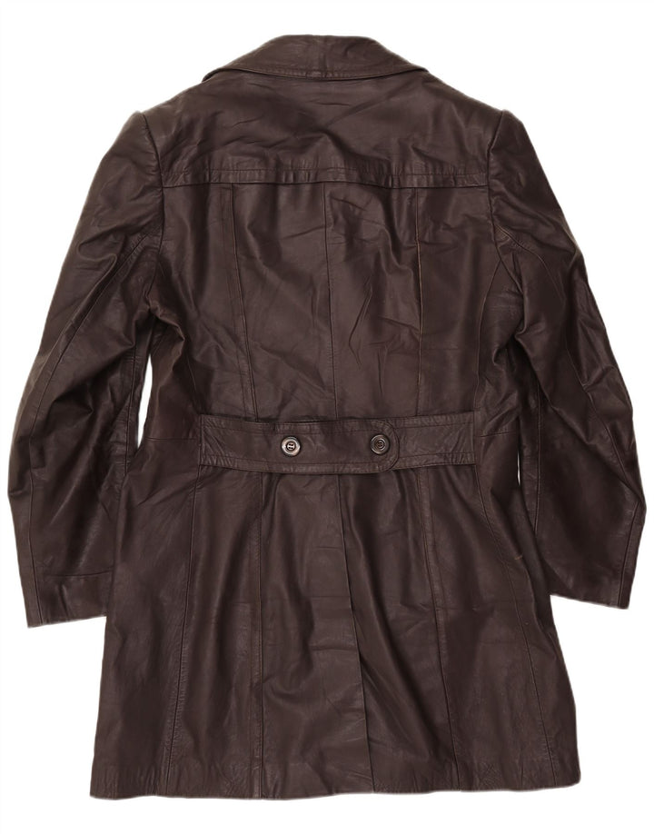 Vintage Ανδρικό Δερμάτινο Παλτό UK 44 2XL Μαύρο