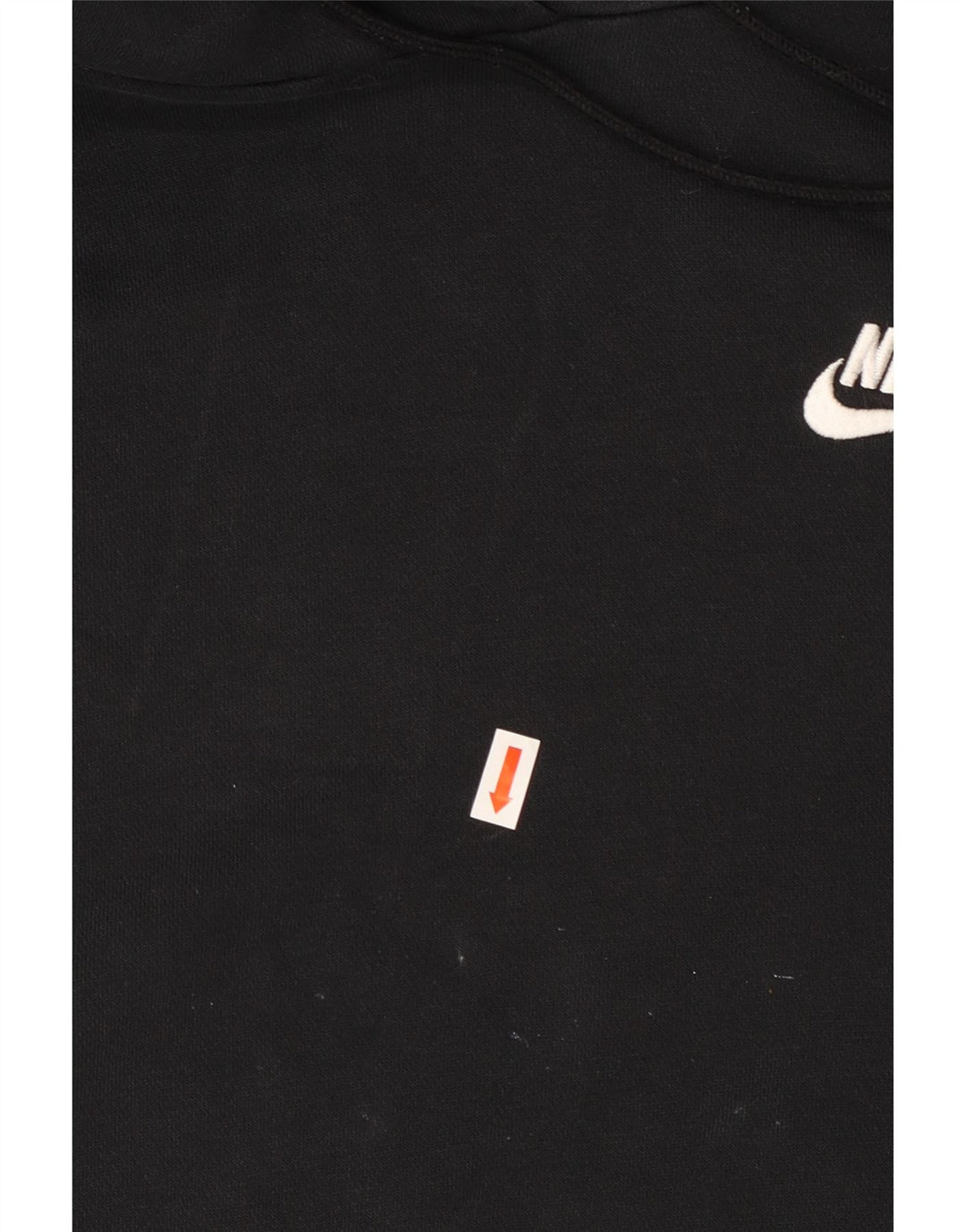 NIKE Γυναικείο Hoodie Jumper UK 14 Medium μαύρο βαμβακερό