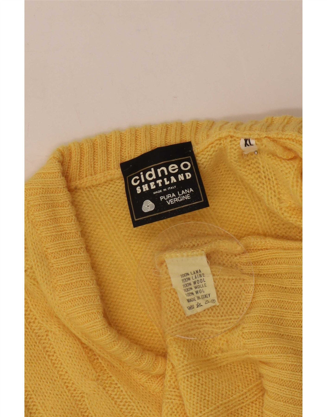 Ανδρικό γιλέκο Shetland Tank Top XL Yellow Wool