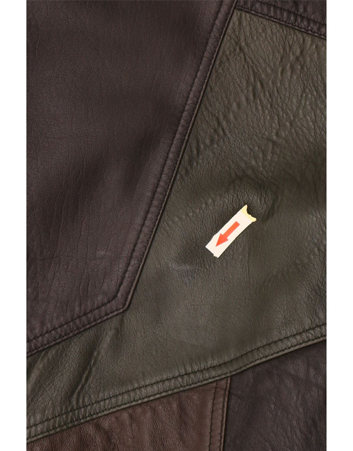 Asgard Ανδρικό Δερμάτινο Μπουφάν UK 44 2XL Μαύρο Colourblock