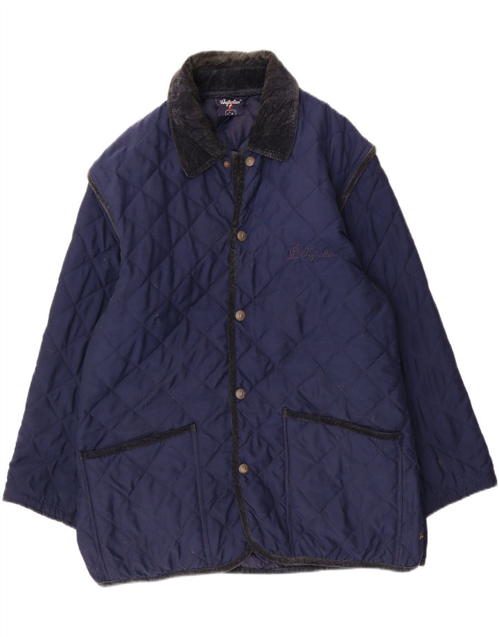 AUSTRALIAN L'ALPINA Ανδρικό καπιτονέ μπουφάν IT 50 Large Navy Blue Polyester