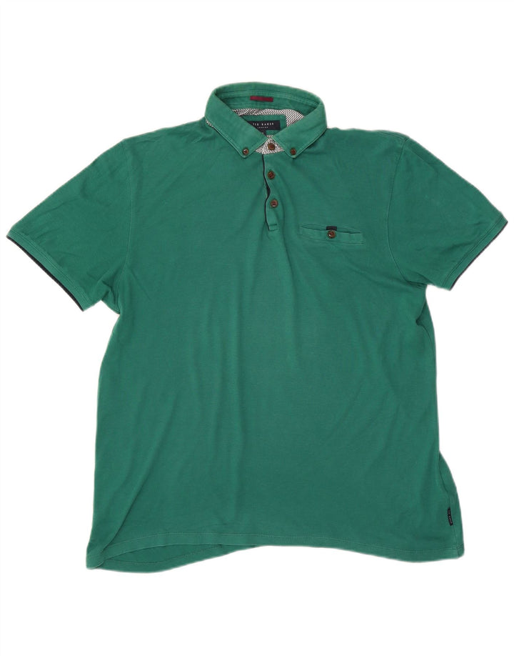 Ted Baker Ανδρικό Πόλο Μπλουζάκι 5 XL Πράσινο βαμβακερό