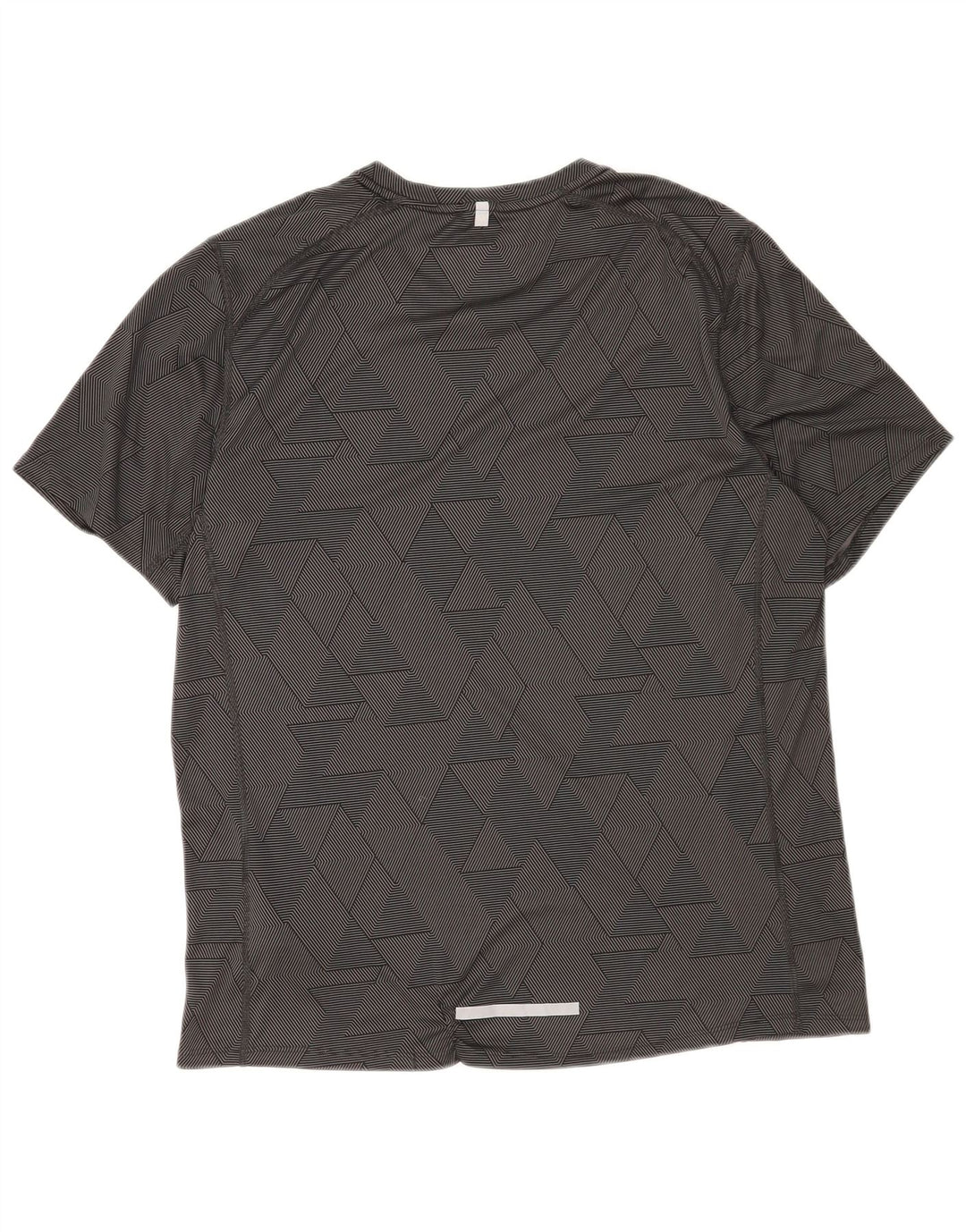 Ανδρικό μπλουζάκι Nike Dri Fit Top μεγάλο μαύρο γεωμετρικό πολυεστέρα