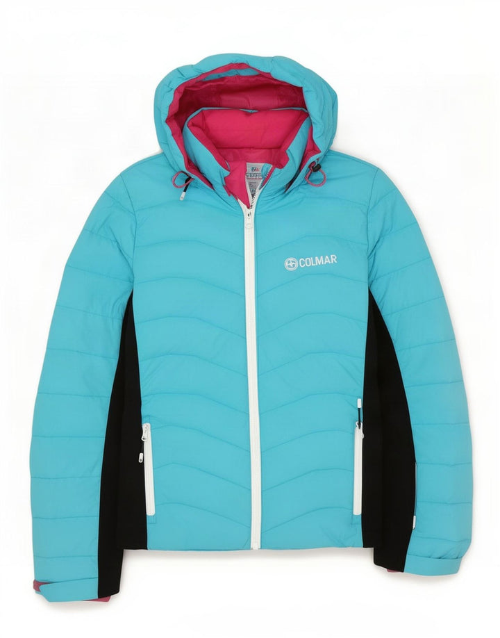 Colmar Γυναικείο μπουφάν σκι με κουκούλα IT 44 Medium Blue Colourblock