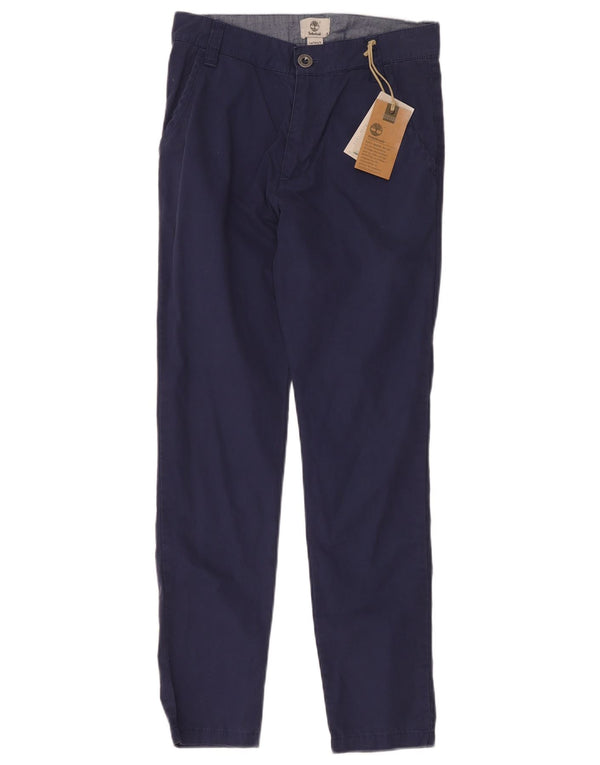 Timberland Boys Slim Chino Παντελόνι 13-14 ετών Small W30 L26 Navy Blue