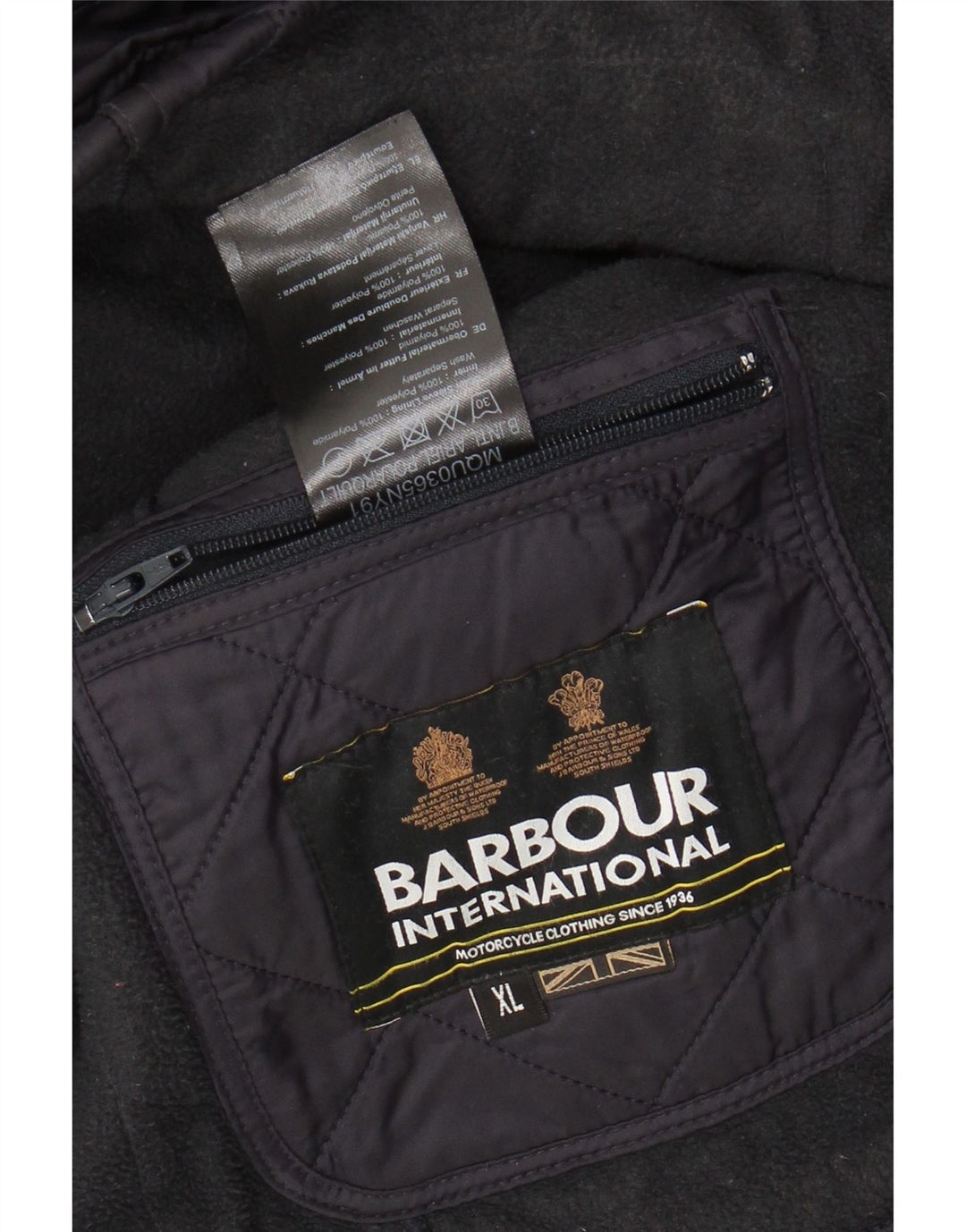 Ανδρικό καπιτονέ μπουφάν BARBOUR UK 42 XL Navy Blue Polyamide