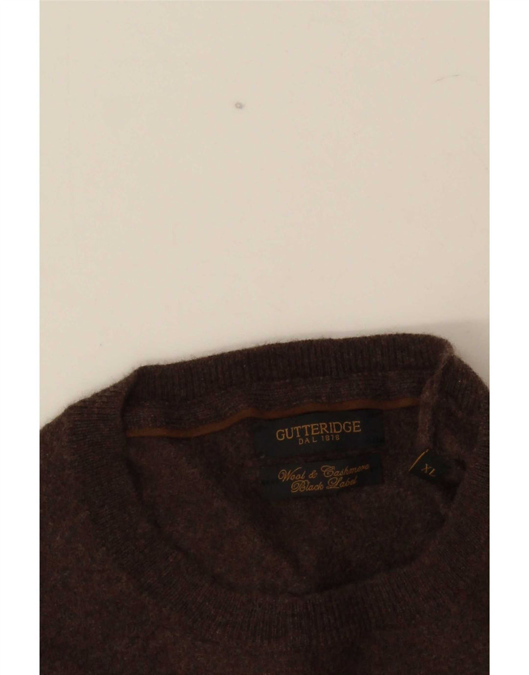Γυναικείο πουλόβερ Gutteridge Crew Neck Jumper UK 18 XL καφέ μαλλί