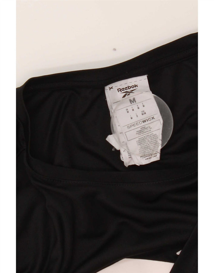 Ανδρικό γραφικό T-Shirt Reebok Top Medium Μαύρο Πολυεστέρας