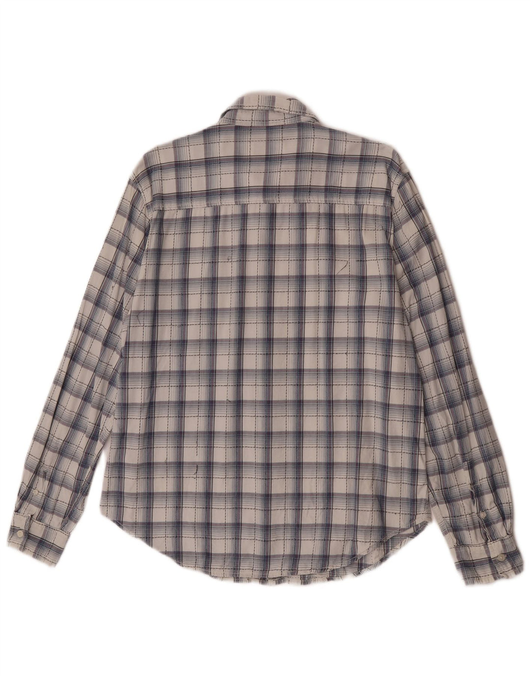 Ανδρικό πουκάμισο Wrangler XL Navy Blue Check Cotton