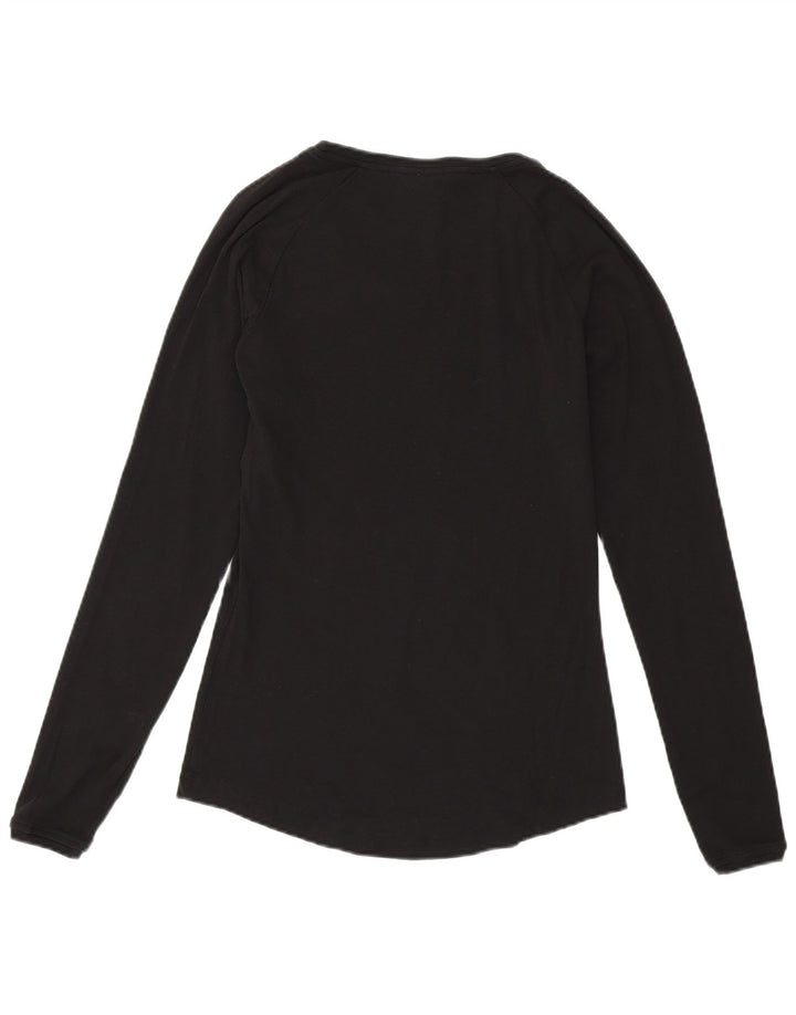 CHAMPION Γυναικεία Heritage Fit Top Μακρύ μανίκι UK 14 Large Μαύρο