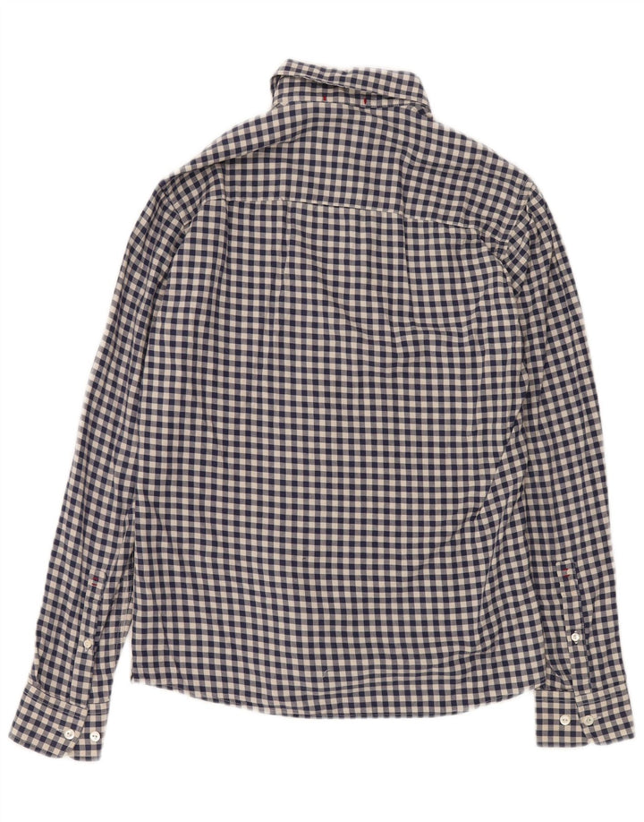 Ανδρικό φανελένιο πουκάμισο WOOLRICH XS Navy Blue Gingham Cotton