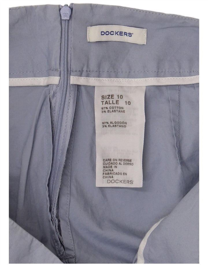 DOCKERS Γυναικεία Μίνι Φούστα US 10 Μεγάλη W32 Μπλε Βαμβακερή