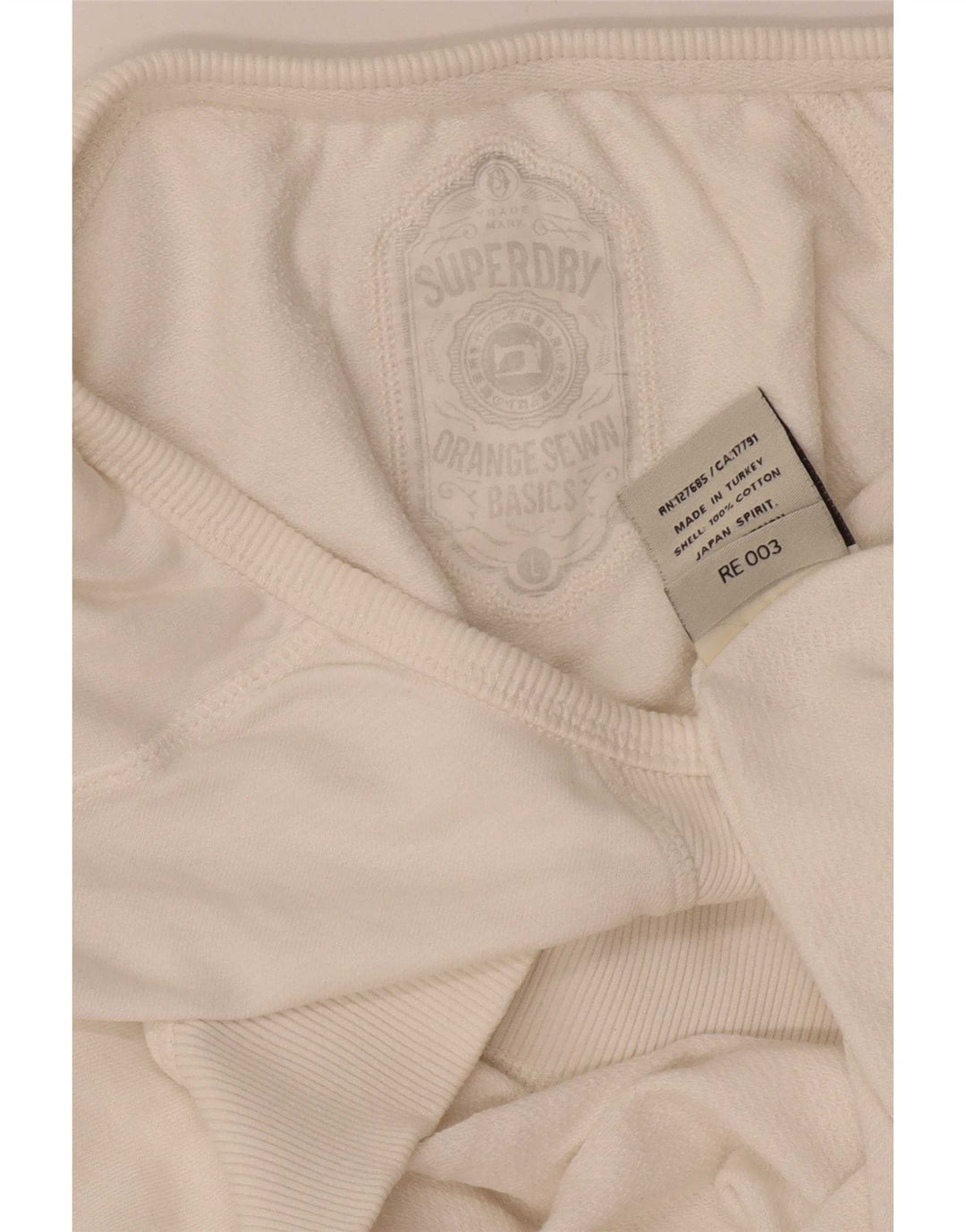 Superdry Γυναικεία Φούτερ Jumper UK 16 Large Λευκό Βαμβακερό