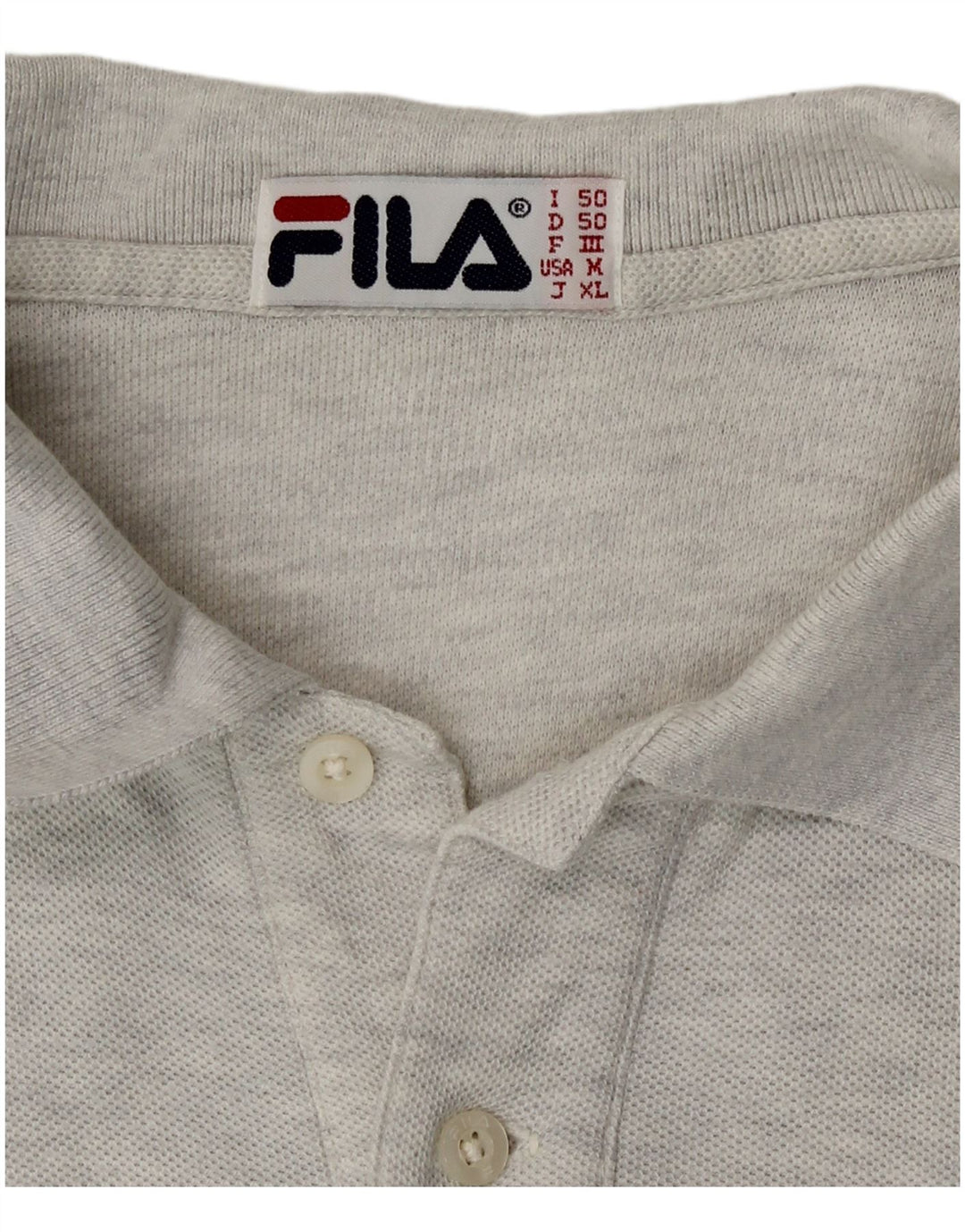 Fila Ανδρικό Πόλο Μπλουζάκι IT 50 Μεσαίου Γκρι