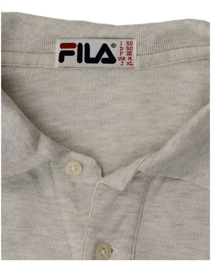 Fila Ανδρικό Πόλο Μπλουζάκι IT 50 Μεσαίου Γκρι