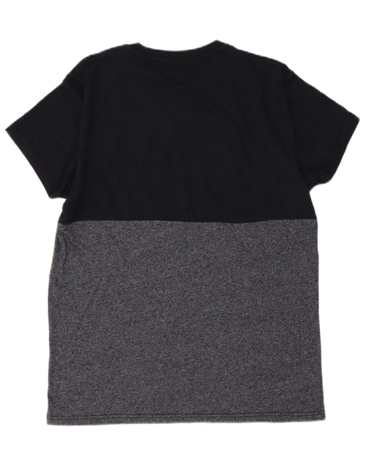 Ανδρικό γραφικό μπλουζάκι HOLLISTER Top Small Black Colourblock