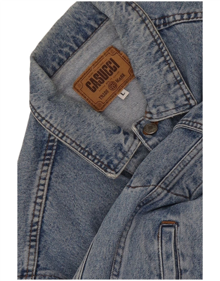 Casucci Ανδρικό Τζιν Μπουφάν UK 40 Large Blue