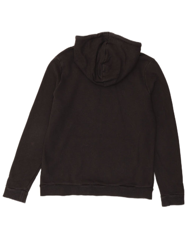 Puma Γυναικείο Γραφικό Hoodie Jumper UK 16 Large μαύρο βαμβακερό