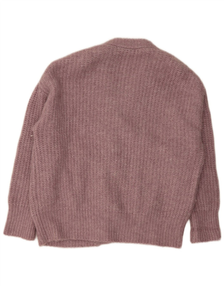 Zara Γυναικείο πουλόβερ με ζακέτα UK 10 Small Pink