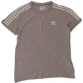 ADIDAS Womens Oversized T-Shirt Top UK 8 Small Grey Cotton