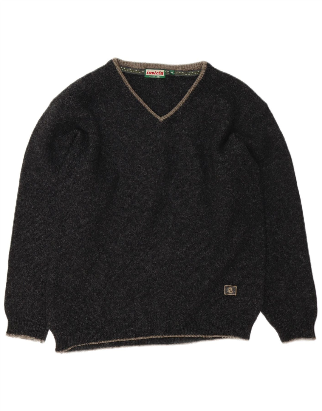 Invicta Γυναικείο πουλόβερ με λαιμόκοψη UK 18 XL Μαύρο