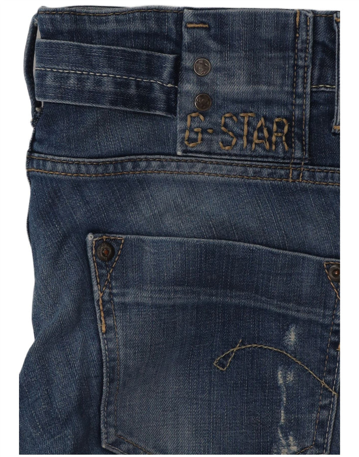 G-STAR Γυναικείο Distressed Straight Jeans W29 L30 Blue