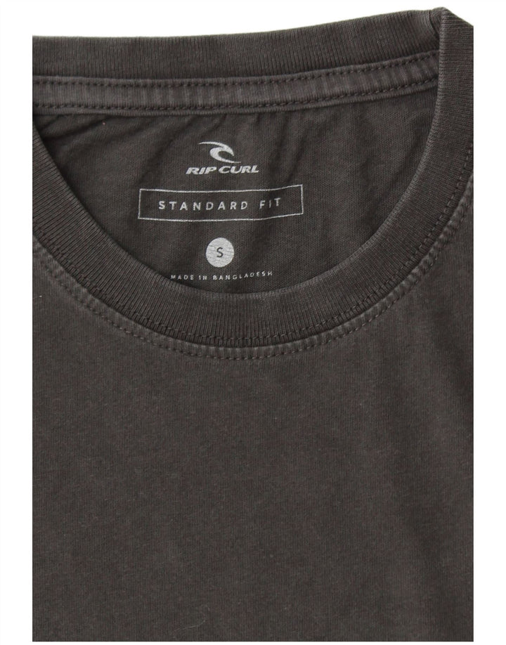 RIP CURL Ανδρικό μπλουζάκι με γραφικό κανονικό φόρεμα, τοπ μικρό γκρι