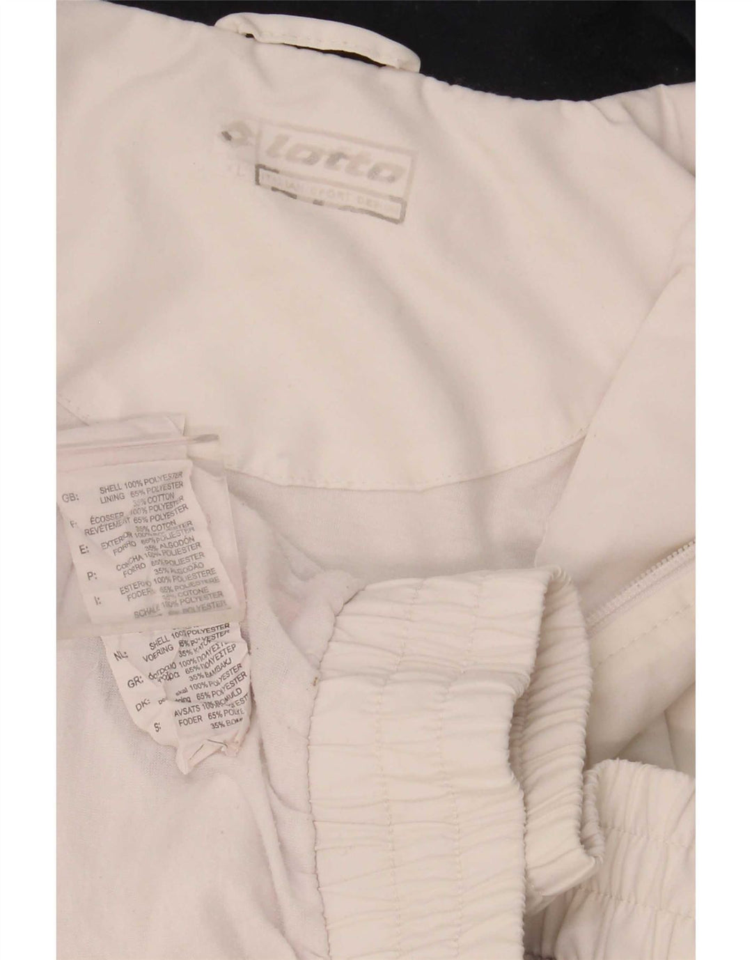 Ανδρική φόρμα Lotto Top Jacket XL White Colourblock Polyester