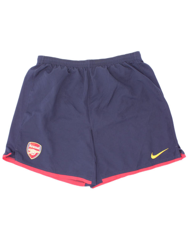 Αθλητικό σορτς Nike Boys Arsenal 13-14 ετών XL Navy Blue ριγέ πολυεστέρας