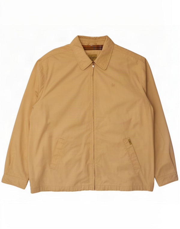 Magee Mens Bomber Jacket UK 44 2XL Beige Cotton