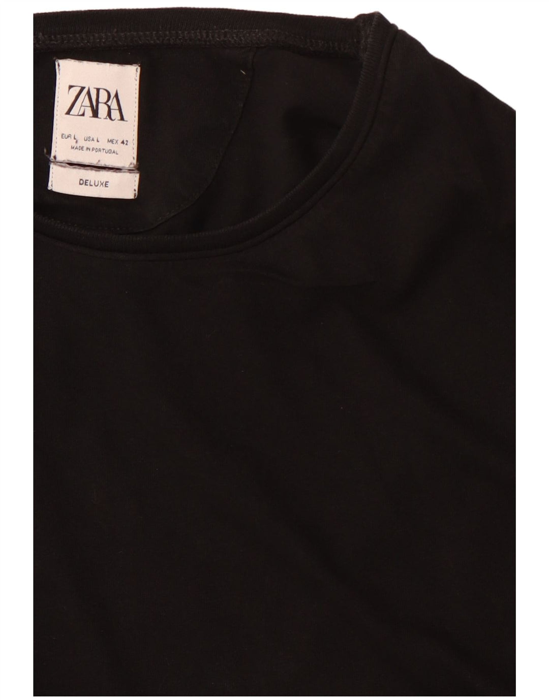 Zara Ανδρικό T-Shirt Top Large Μαύρο
