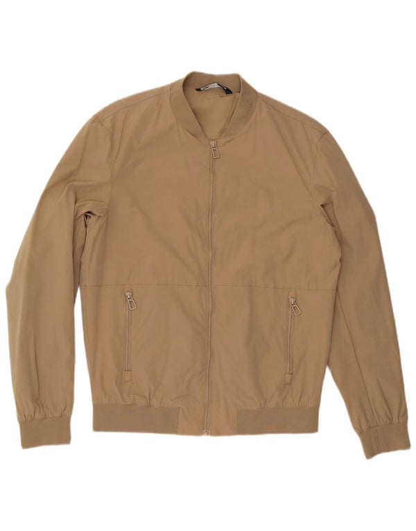 Ανδρικό μπουφάν ZARA Bomber UK 38 Medium Beige Polyester