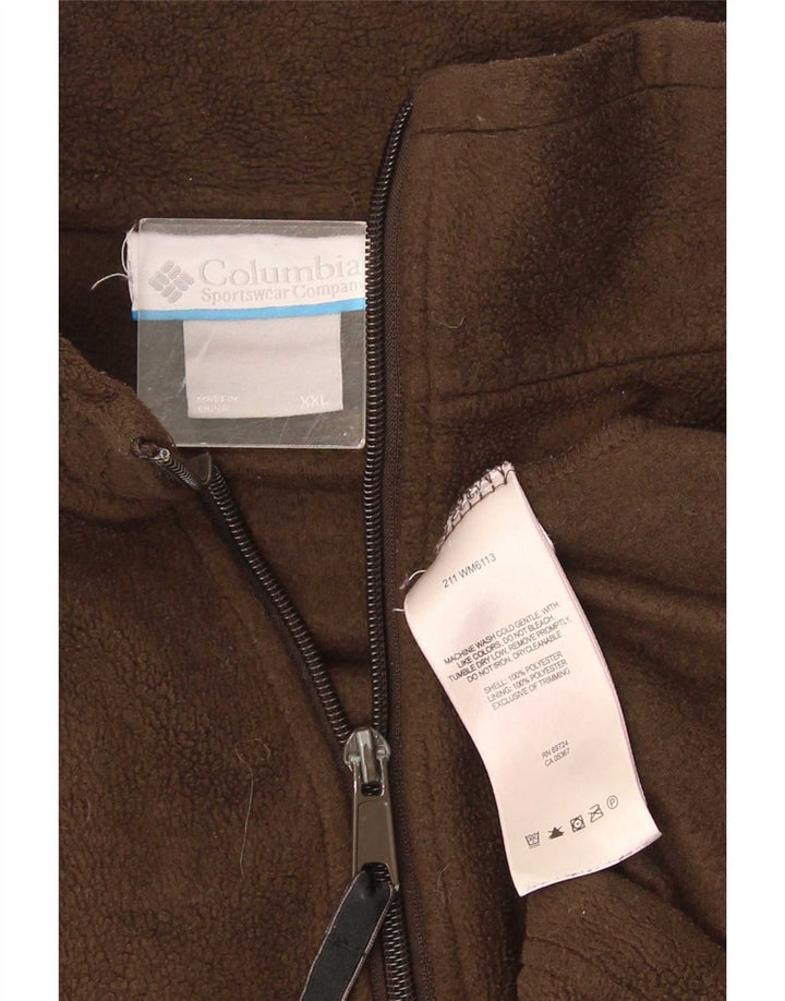 Columbia Ανδρικό Fleece Jacket UK 44 2XL καφέ πολυεστέρας